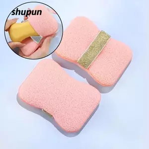 SHUPUN 1 Túi tạo bọt rửa mặt tắm, Túi xà phòng xốp tạo bọt tẩy tế bào chết dày, Tiết kiệm xà phòng bền Dễ dàng giữ xà phòng gợn sóng Phòng tắm tạo bọt