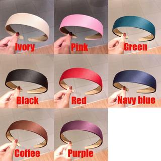 SAIA Wide HeadBand Màu Trơn Nữ Cô Gái Alice Hair Band