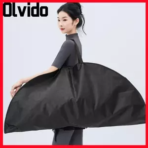 Túi đựng váy ba lê OLVIDO, Túi xách hiệu suất dây kéo chống thấm nước, Váy vải tuyn màu đen không dệt dung tích lớn Ba lô biểu diễn múa ba lê