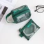 OUSXA Bộ 6 Túi Bảo Quản Trong Suốt, Túi Bảo Quản Lưới Vuông Nylon, Thời Trang Nhẹ Thoáng Khí Dây Kéo Mini Ví Đựng Tiền Xu Sử Dụng Tại Nhà