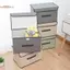 Hộp lưu trữ vải lanh TRTR Hộp lưu trữ có thể gập lại cho sách và đồ chơi Hộp lưu trữ chống bụi có nắp VN