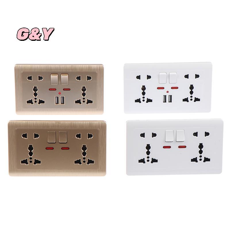 [G & Y-t] Wall Power Soet Universal 5 lỗ 2.1A Cổng sạc USB kép Soet [Mới]