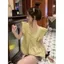 Phong cách Pháp Giảm Tuổi Ren Viền Bay Tay Áo Sơ Mi Nữ Mùa Hè Nhỏ Đơn Giản Rời Tinh Tế Top