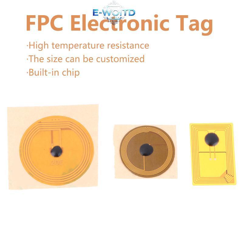 E-WOITD 5 10 Chiếc Micro Chip FPC Nhỏ NFC NXP Ntag213 RFID Stier Tag để Quản Lý Hàng tồn kho 10MM 15MM 12x18MM E-WOITD
