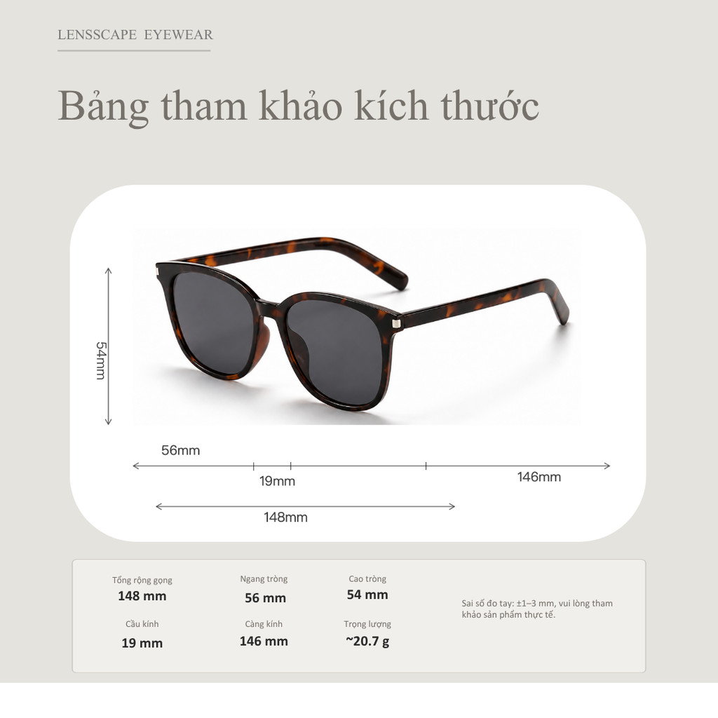 Kính râm vuông phân cực TR Frame UV400 để sử dụng hàng ngày
