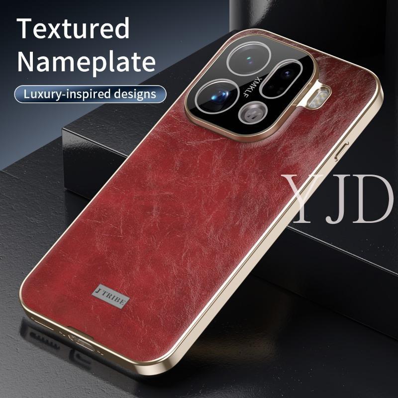 Ốp Lưng Cho OPPO Find X9S Họa Tiết Sáp Dầu Da Mạ Điện Khung Ống Kính Trong Suốt Cao Chống Rơi Vỏ Điện Thoại