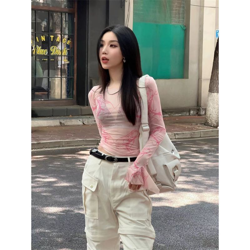 Milyfashion Áo Ngắn Lưng Cao Mỏng Chống Nắng Mùa Hè Màu Trơn Gợi Cảm Cho Nữ