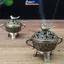 MAKY Magpie Luy Hương Đốt Kim Loại Sen Lư Hương Bát Đựng Hương Có Tay Cầm Thiền Yoga Trang Trí Nhà Phong Cách Cổ VN