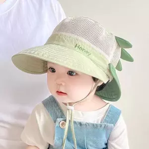 Mũ Bé Mùa Hè Mũ Chống Nắng Mũ Xô Bé Trai Bé Gái Vành Lớn Có Thể Tháo Rời Khăn Cho Trẻ Em Thoáng Khí Nhanh Khô