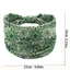 Băng đô BORAGETE Boho, Băng đô thắt nút hoa Mandala co giãn, Thời trang viền rộng thấm mồ hôi bằng vải Cotton rộng Headwrap Phụ kiện tóc