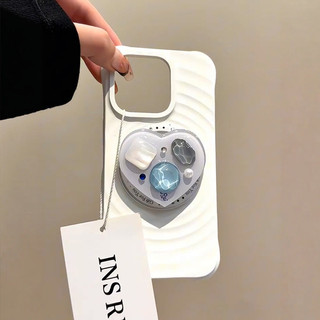 Ốp điện thoại hút từ tính bằng silicon lỏng sang trọng Boyang Gem Love cho iPhone17 16 15 14 13 12 11 Pro Max Bảo vệ Camera chống sốc Vỏ mềm chống rơi