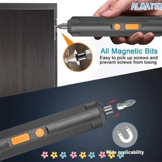 Tua vít không dây ALMA1, Tua vít điện USB tốc độ đa chức năng, Máy khoan tuốc nơ vít không dây có thể sạc lại USB chạy bằng pin
