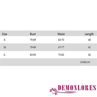 Demonlores-Nữ Áo Vest Không Tay Thắt Dây In Hình Slim Fit Mùa Hè Áo Dạo Phố Cho Câu Lạc Bộ Đảng