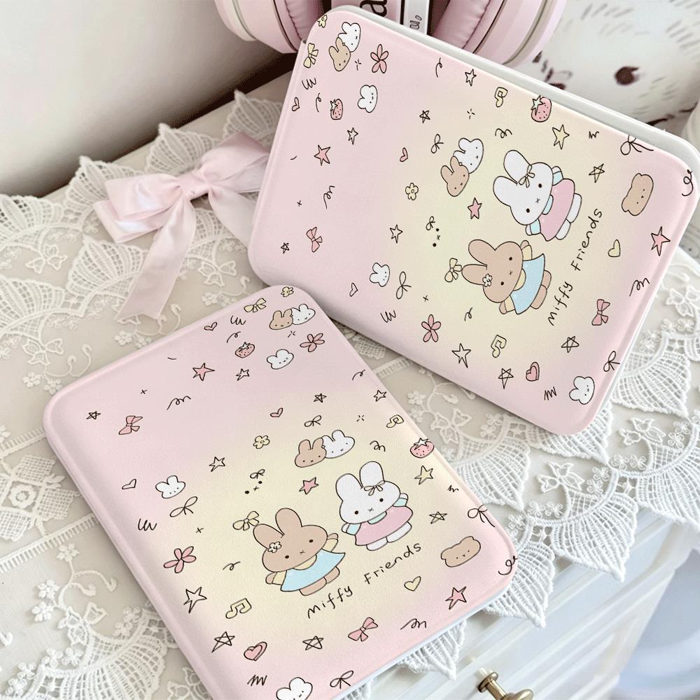 Gương gấp thỏ trắng ngôi sao gương bỏ túi mini cho nữ