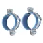 AFTEROF 1 Cái Kẹp Ống Tròn, Ống Lắp Mở Rộng Vít Treo Ống Giá Đỡ, Thép Carbon Cao Su Đai Ốc Vòng PPR / PVC Ống Kẹp Chân Đế
