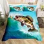 QGSX Cá Duvet Cover Bộ Chăn Ga Gối Câu Cá Cho Thanh Thiếu Niên Bé Gái Trang Trí Phòng Động Vật Biển Duvet Cover