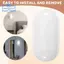 Đèn LED hình bầu dục Đèn trần chống ẩm IP65 Chống nước AC85-265V Phòng tắm Sân vườn ngoài trời 20W
