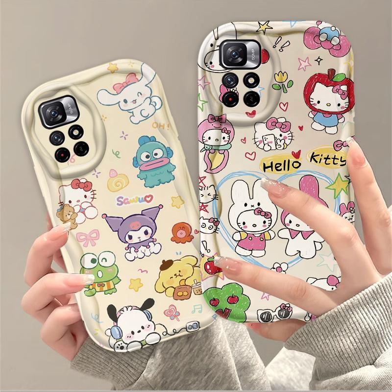 Thích hợp cho Redmi 10 Note 11 11S 12 Pro 4G 3D Phụ kiện TPU mềm Vỏ điện thoại chống sốc khủng long dễ thương