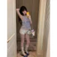 ✅ nữ ✅ Thanh Lịch Chấm Bi In Dây Khói Tím Sóng Chấm Treo Dây Sling Nữ Thiết Kế Mùa Hè Cảm Giác Slim-fit Vest Mặc Ngoài Gợi Cảm Hot Girl Ngắn Top Hợp Thời Trang