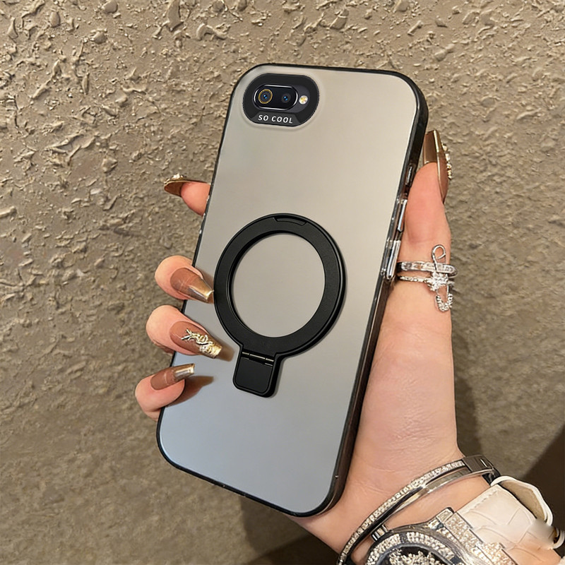 Ốp Lưng PBZZ Cho oppo a5s a12 A7 a3s a12e F9 PRO a12s Vỏ Điện Thoại Vỏ Cứng Chống Sốc Thiết Kế Mới Thẩm Mỹ Có Giá Đỡ Màu Đen CYFXZJ02