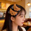 Kẹp Tóc Bánh Croissant Lông Mềm, Phụ Kiện Tóc Dễ Thương Phong Cách Ngọt Ngào