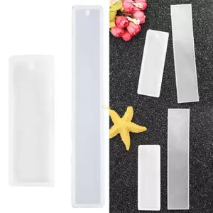 Flgo Silicone Bookmark Khuôn DIY Trong Suốt Nhựa Epoxy Đúc Trang Sức Làm