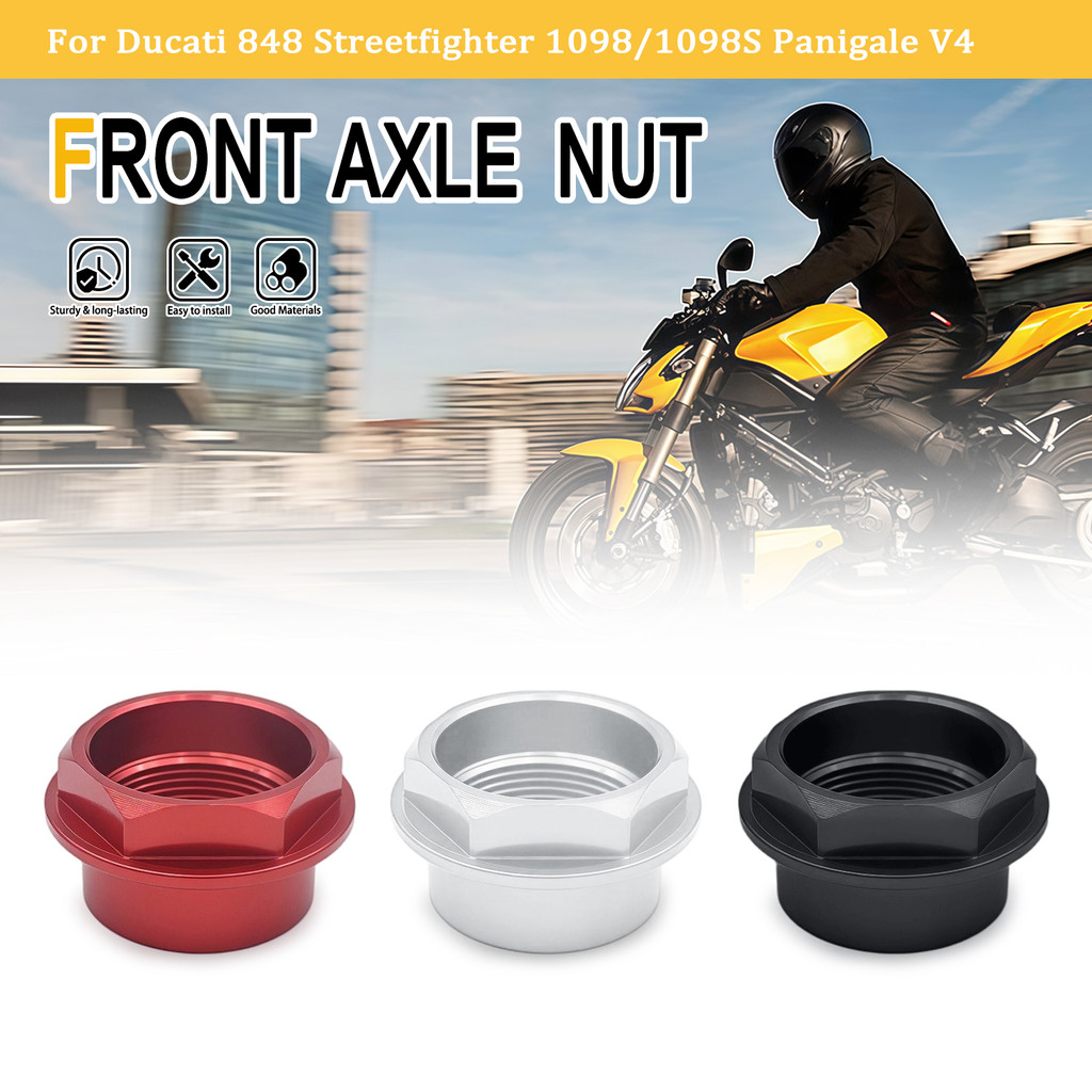 Phụ tùng xe máy Bánh trước Đai ốc nhôm Sửa đổi xe máy Công cụ cho Ducati 848 Streetfighter 1098 / 1098S 2010 -2014 Panigale V4