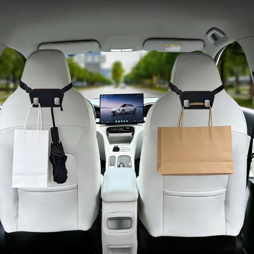 Móc treo ghế sau ô tô DOAOV78N, Móc đôi treo tựa đầu ô tô có khả năng chịu tải cao, Giá đỡ túi tựa đầu treo chống mài mòn đa năng
