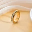 Nhẫn kim cương zircon mạ 18k thép titan - Thiết kế đơn giản, thanh lịch