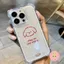Ốp Điện Thoại Chó Đơn Giản Dễ Thương Cho Poco X8 Pro Max X7 Pro X6 Neo X5 X4 X3 NFC GT X2 F8 F7 Ultra F6 F5 F4 GT F3 F2 Pro 5G 4G Bìa Hoạt Hình Dòng Đỏ Bốn Góc Trong Suốt Mềm Mại Vỏ