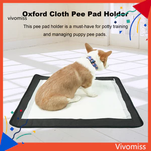 Giá đỡ Pee Pad để huấn luyện chó con với khay đựng thức ăn chống nước hút từ tính Dụng cụ huấn luyện nhà vệ sinh cho chó dễ lau chùi – Hoàn hảo cho chó nhỏ đến vừa cho chó con