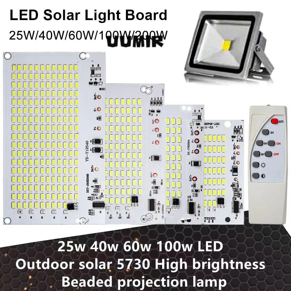Bảng điều khiển nguồn sáng UUMIR 1 chiếc, Bảng đèn LED độ sáng cao 25 / 40 / 60 / 100 / 250W, Đèn trắng có bộ điều khiển từ xa SMD5730 Đèn pha điều khiển từ xa
