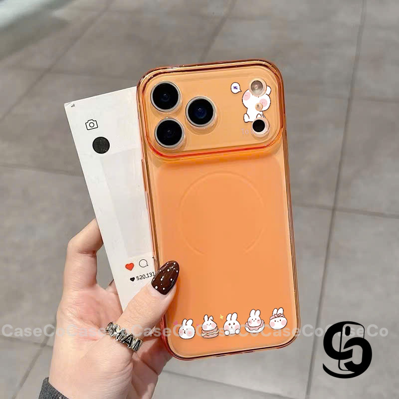Ốp Lưng Cho IPhone 16 13 15 12 11 17 14 Pro Max 16 15 Plus 17Air Bìa Mềm Mờ Siêu Mỏng Hình Thỏ Đáng Yêu