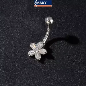 Maky Nhẫn Rốn Thép Không Gỉ Cho Nam Giới - Kiểu Dáng Gợi Cảm