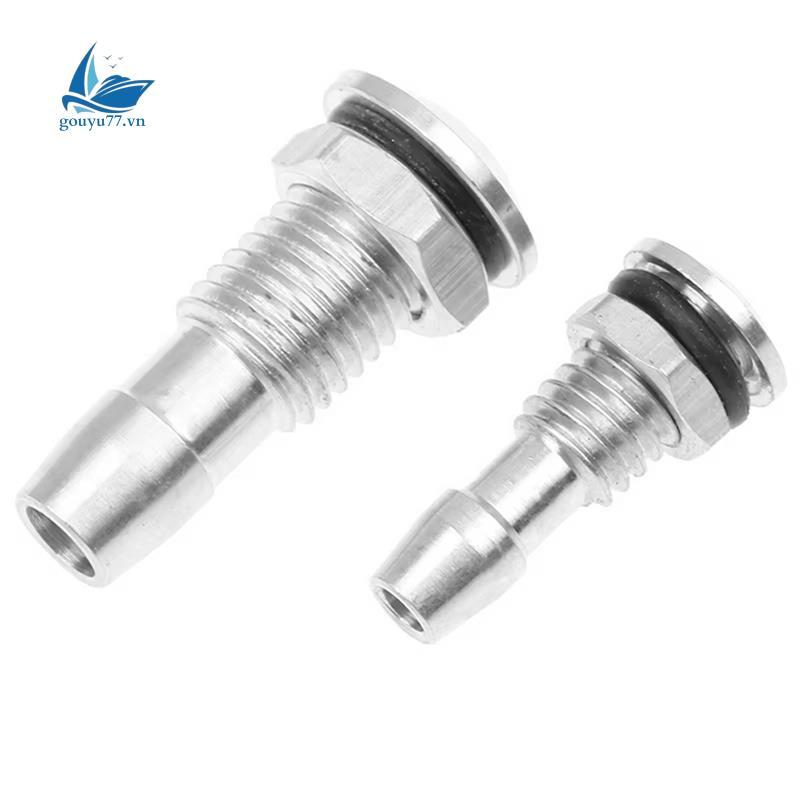 [gouyu77.vn] 2 Ống thoát nước thuyền RC bằng nhôm có ốc vít vòng chữ O cho thuyền RC để làm mát động cơ M6
