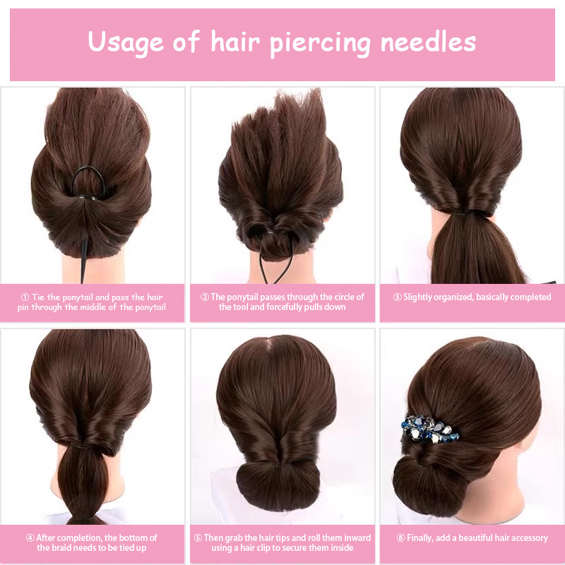 【Roshy】🍧Bộ 2 kim nhổ tóc Magic Hair Pulling Needle Thiết bị nhổ tóc đa năng cầm tay