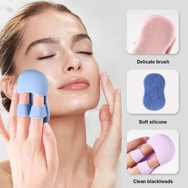 【Roshy】🍧Bàn Chải Rửa Mặt Silicon Bàn Chải Làm Sạch Chăm Sóc Da Mềm Mại Dụng Cụ Cọ Rửa Mặt Tiện Lợi