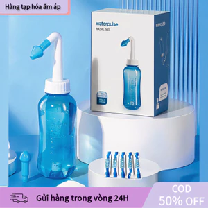 【COD】Bình rửa mũi Water Pulse 300ml dùng cho cả gia đình, điều chỉnh áp lực nước linh hoạt, loại bỏ phấn hoa và bụi mịn.