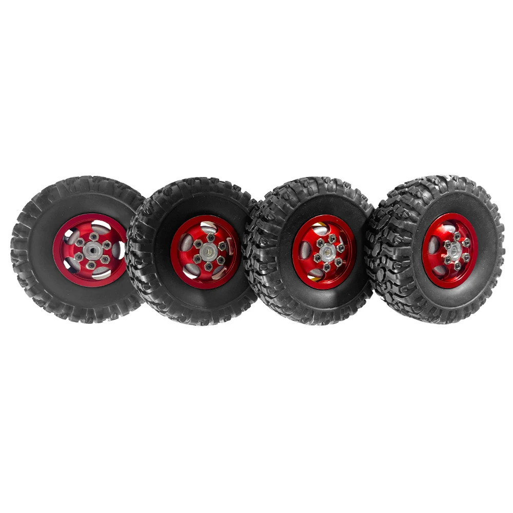4 Bánh xe và lốp nâng cấp bằng kim loại 67,5 * 24mm cho MN MODEL1 / 12 MN82 LC79 MN78 Naughty Dragon nâng cấp xe RC Phụ kiện xe hơi các bộ phận