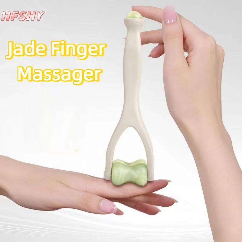 HFSHY 1 Chiếc Máy Mát Xa Ngón Tay Ngọc Thiết Kế Con Lăn Hai Cánh Dễ Dàng Sử Dụng Giảm Mệt Mỏi Ngón Tay Thúc Đẩy Lưu Thông Máu Con Lăn Di Động Máy Mát Xa Ngón Tay VN
