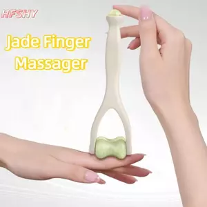 HFSHY 1 Chiếc Máy Mát Xa Ngón Tay Ngọc Thiết Kế Con Lăn Hai Cánh Dễ Dàng Sử Dụng Giảm Mệt Mỏi Ngón Tay Thúc Đẩy Lưu Thông Máu Con Lăn Di Động Máy Mát Xa Ngón Tay VN