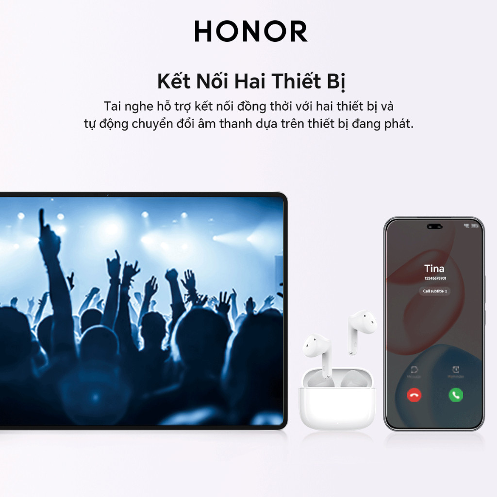 Tai Nghe Bluetooth Honor Choice Earbuds X7e Active Thời Lượng Pin Lên đến 38 Giờ Kháng Bụi Và Nước IP54 Tiện Mang Theo