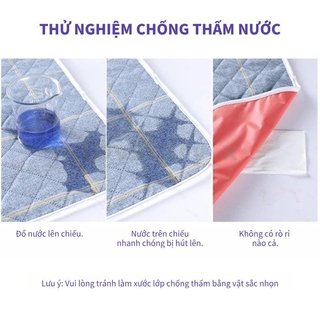 Tấm lót điều dưỡng chống thấm nước Lớp thấm bông có thể tái sử dụng Tấm bảo vệ giường chống rò rỉ Chăm sóc người già cho bé