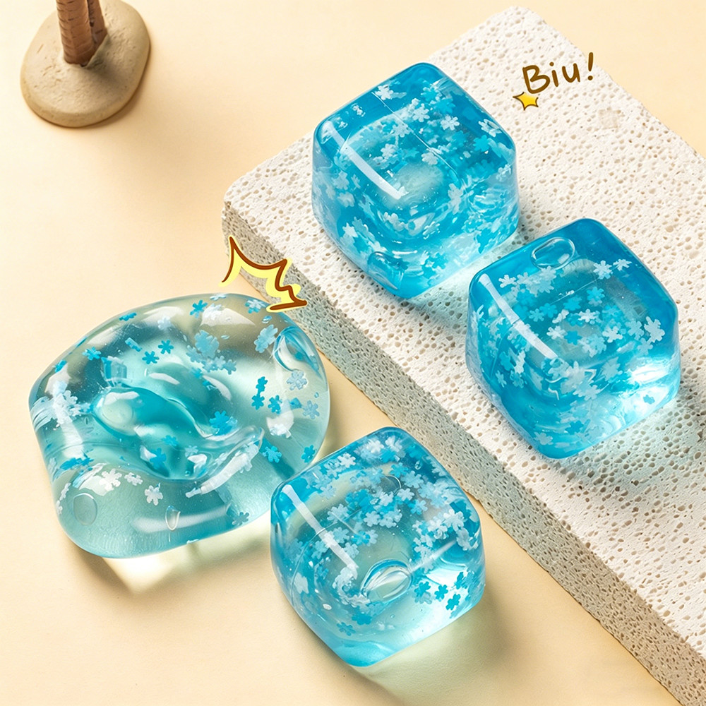 Bông Tuyết Đá Viên Squishy Bóp Đồ Chơi Chậm Cảm Giác Thần Tài Đồ Chơi Đá Mềm Giảm Căng Thẳng Bóp Đồ Chơi Thanh Thiếu Niên Đồ Chơi Quà Tặng