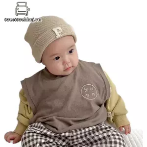 Nhíp Thu Đông Bé Hatfortable Màu Trơn Mũ Chữ Dễ Thương Mũ Cotton Sơ Sinh 6 Tháng Đến 4 Tuổi Trẻ Sơ Sinh Bonnet VN