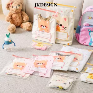 JKDESIGN 10 Túi Bảo Quản, Túi Bảo Quản Quần Áo Trẻ Em Đa Kích Thước Túi Kín Phân Loại, Túi Tổ Chức Phân Loại Hoạt Hình Du Lịch