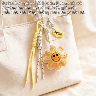 Túi Xách & Balô Da PU Charm Daisy Dễ Thương - Quà Tặng Sang Trọng