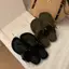 TT Casual Buckle Flip-Flops Flip-Flops Nữ Đế Mềm Đế Không Mệt Mỏi Đi Biển Dép Da Mờ