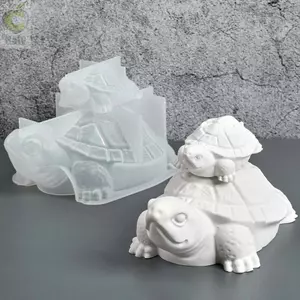Khuôn Nến Silicon ROLY, Thủ Công Thủ Công Dễ Dàng Phát Hành Rùa Khuôn Nến, Quà Tặng DIY Khuôn Chống Dính Động Vật Nến Thơm Xà Phòng Làm Đồ Dùng
