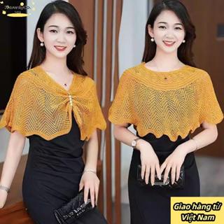 [Vận chuyển nhanh] Khăn choàng HAVENLYCO dệt kim thoáng khí, vải tuyn ngắn, phù hợp chống nắng cho nữ
